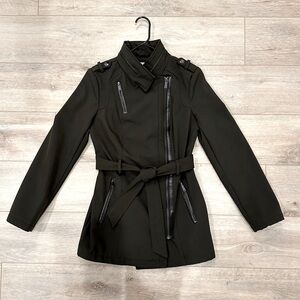 Michael Kors Short Trench Coat - Olive